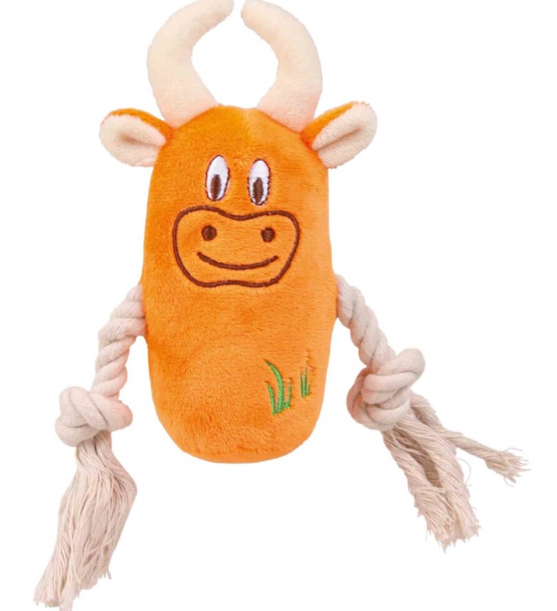 TRIXIE Plyšové zvířátko s bavlněnými uzlíky, různé druhy 13 cm