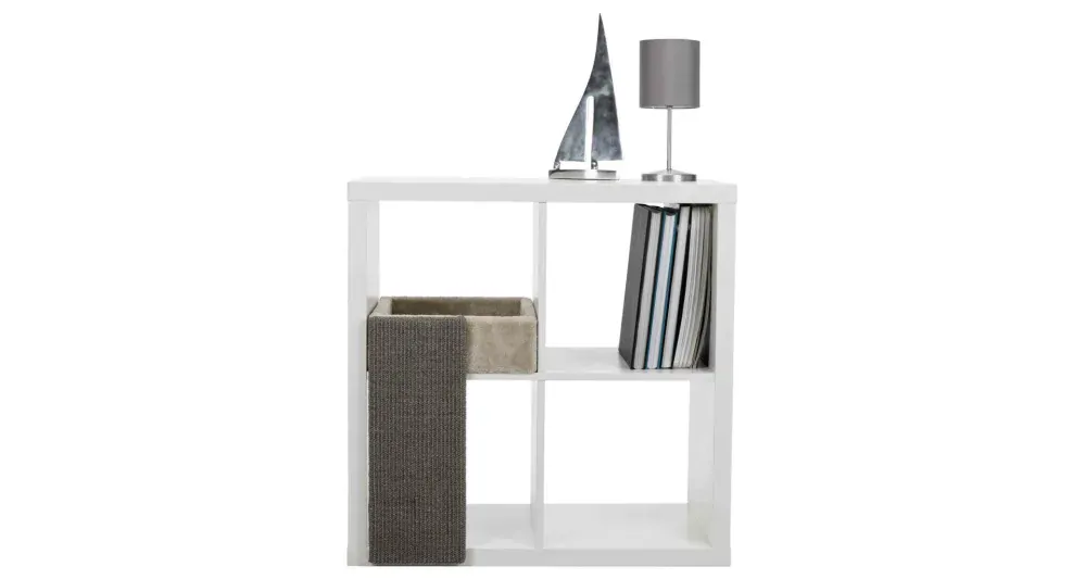 TRIXIE Čtveratý pelech se škrabací deskou sv.šedý,umístění v polici