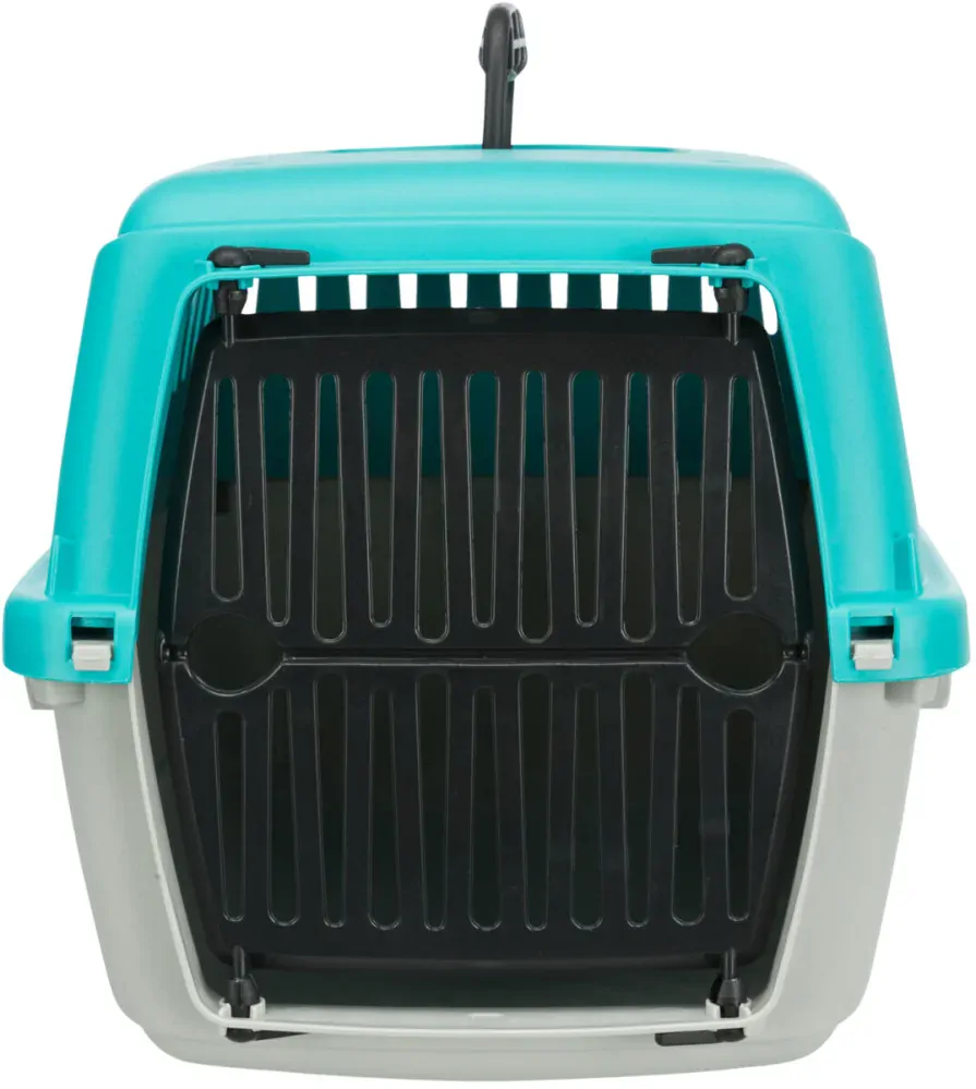 TRIXIE Transportní box CAPRI XXS: 26 x 25 x 39cm, max.do 4 kg - tyrkys/světlešedá