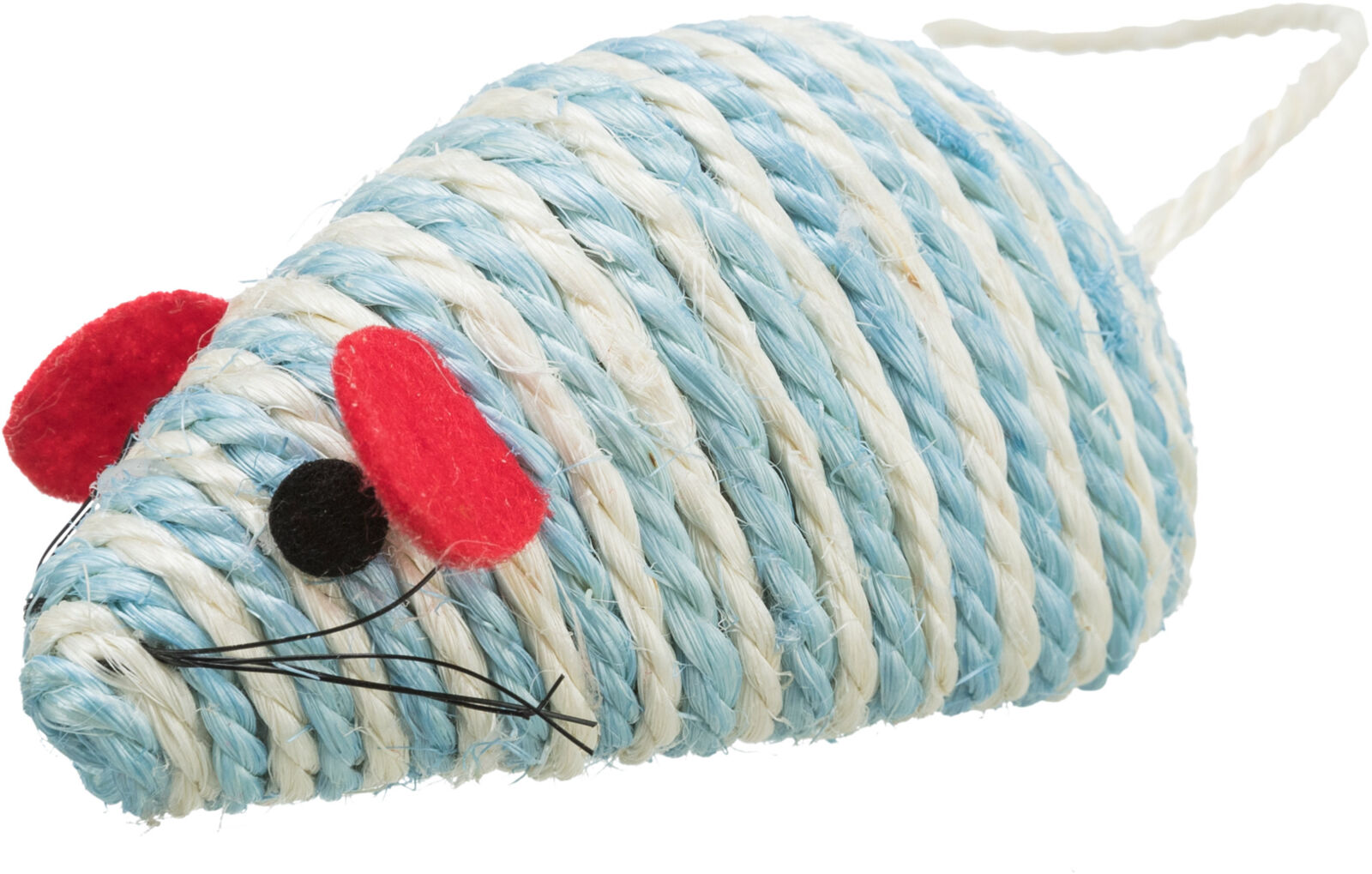 TRIXIE Myš se štěrchacími kuličkami uvnitř, sisal 10 cm