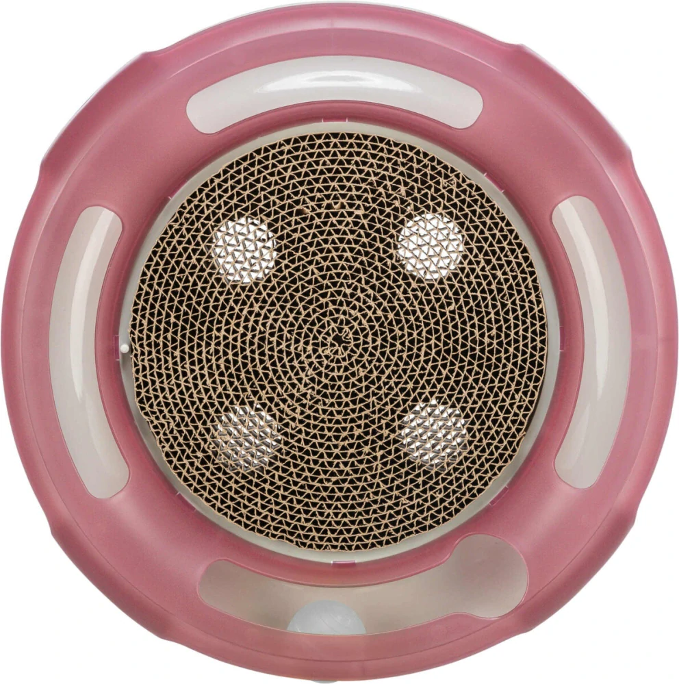 TRIXIE Hračka pro kočku kruh s kuličkou a škrabacím kartonem 37 cm