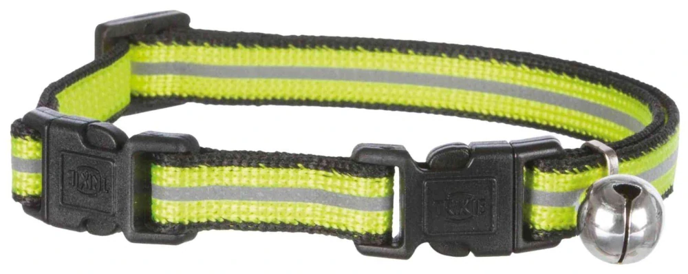 TRIXIE Reflexní obojek pro kočky, dvě spony pro větší bezpečí