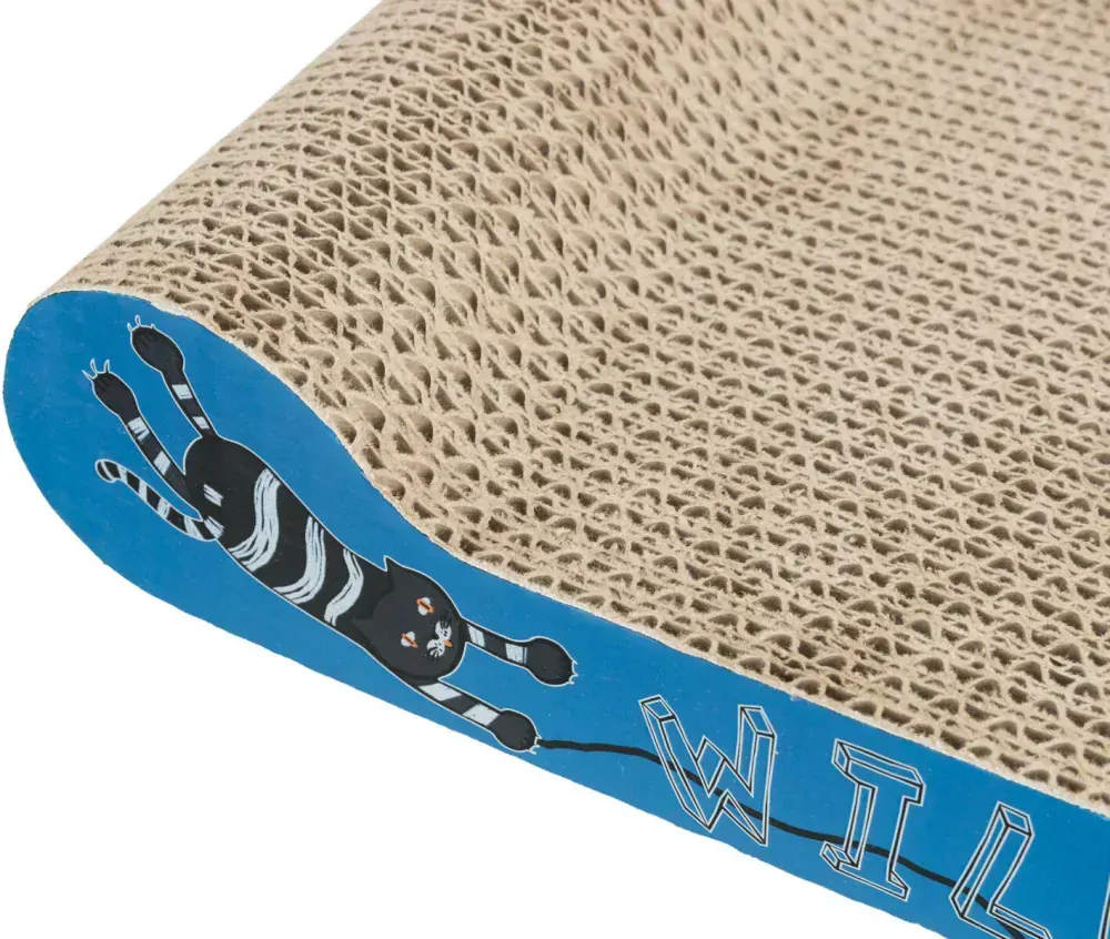 TRIXIE WILD CAT škrábací karton 41x7x24 cm modrý