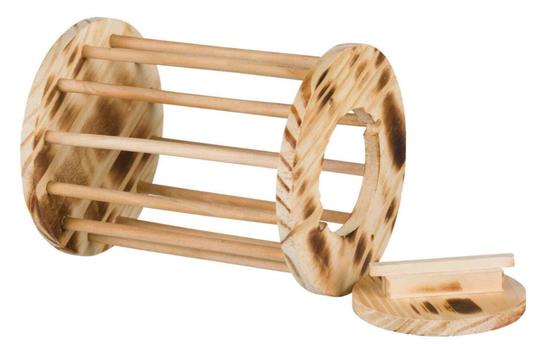 TRIXIE Dřevěný válec na seno 15x19cm