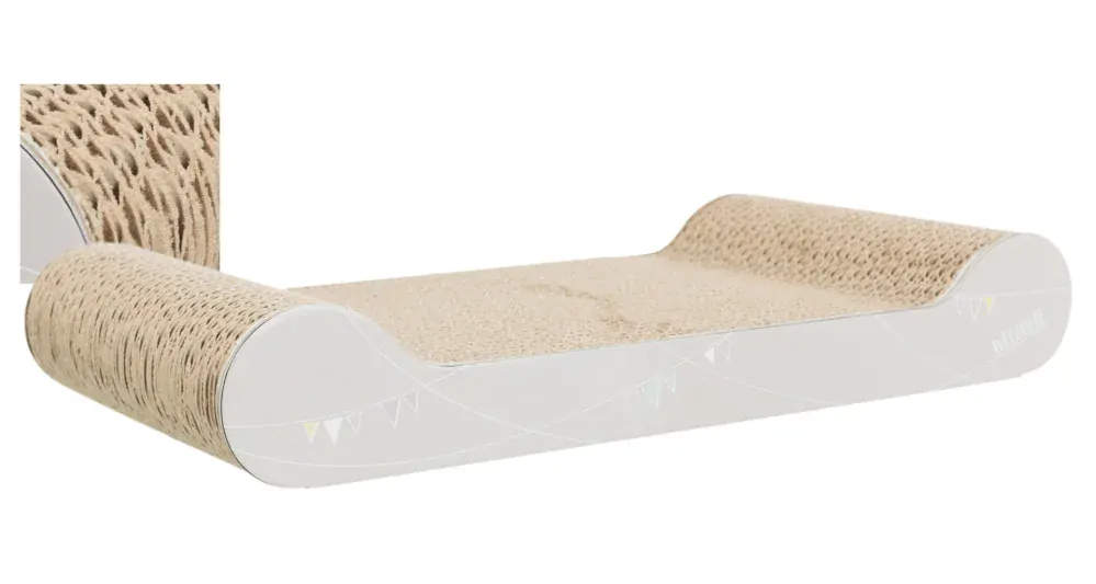 TRIXIE JUNIOR škrabací karton 38 x 6 x 18 cm světle šedý