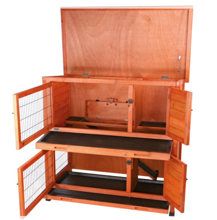 TRIXIE Natura králíkárna pro malá zvířata, 2 patra 116 x 111 x 65 cm