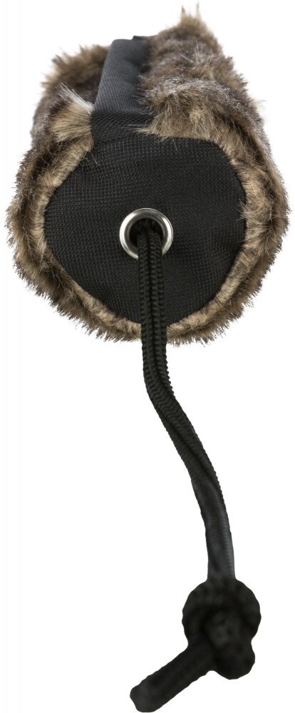 TRIXIE Tréninkový pešek - srst, plyš/polyester 6 x 20 cm, imitace králičí srst černá