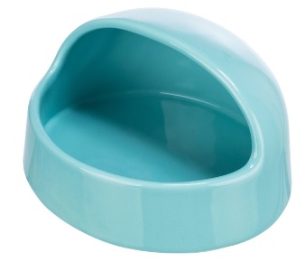 TRIXIE Písková lázeň pro myši/křečky, keramika, 16x8x14 cm, tyrkysová