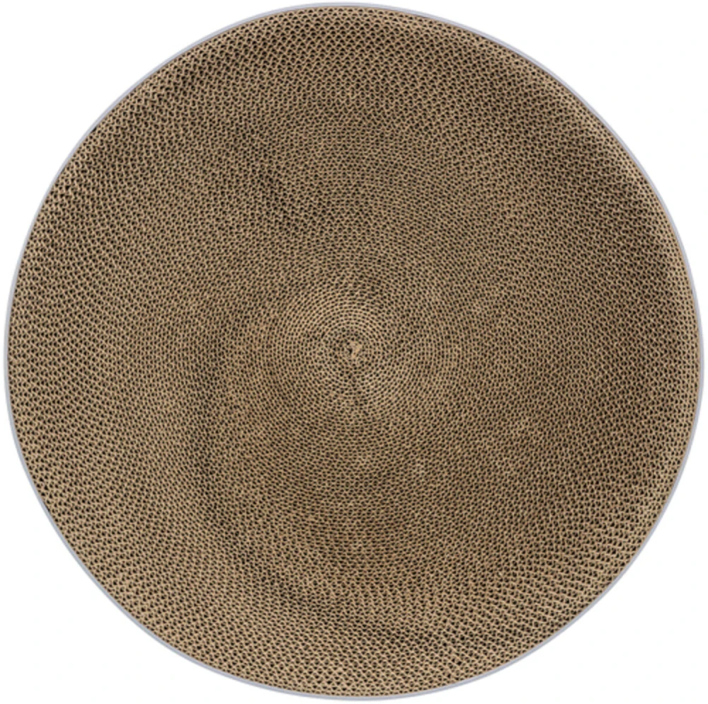 LILLY kulatý škrabací pelech s katnipem, ø 45 × 10 cm, karton, lila