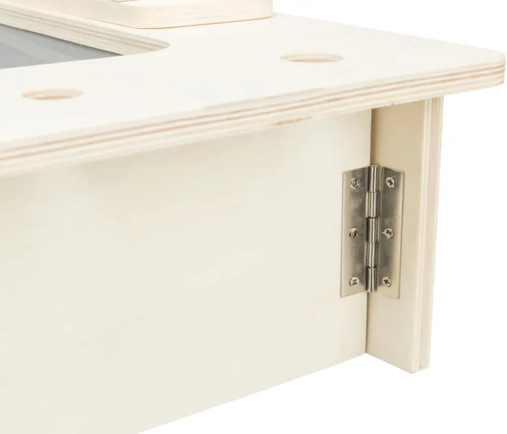 TRIXIE Krmná stanice - bar + misky, jesličky - 70 x 41 x 47 cm, dřevo/nerez/plast