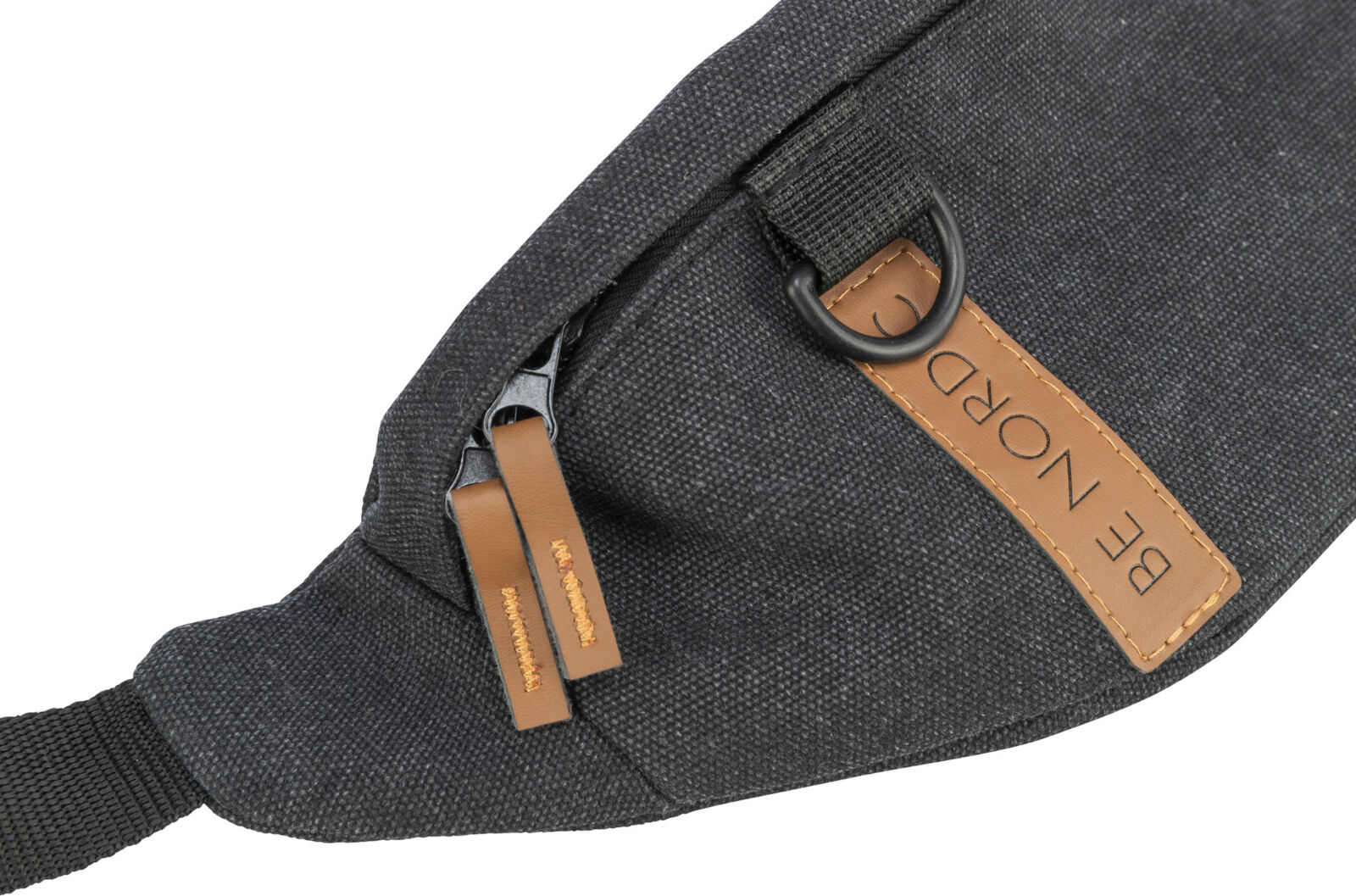 TRIXIE BE NORDIC multifunkční ledvinka, 24 x 11 x 8 cm, pásek: 50-165 cm, černá