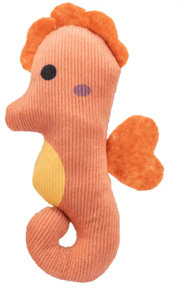 TRIXIE Mořský koník s catnipem 11 cm, plyš, mix barev
