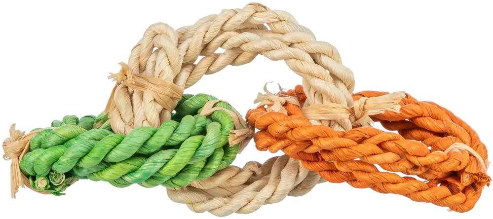 TRIXIE Kroužky - přírodní hračka pro hlodavce 6 x15 cm, kukuřičné listy