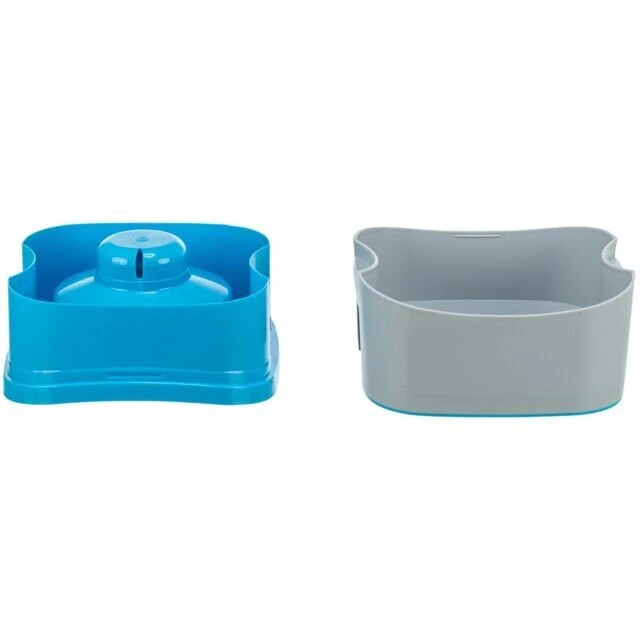 TRIXIE Cestovní miska STRONG, 21 x 11 x 21 cm, tmavošedá/petrolejová