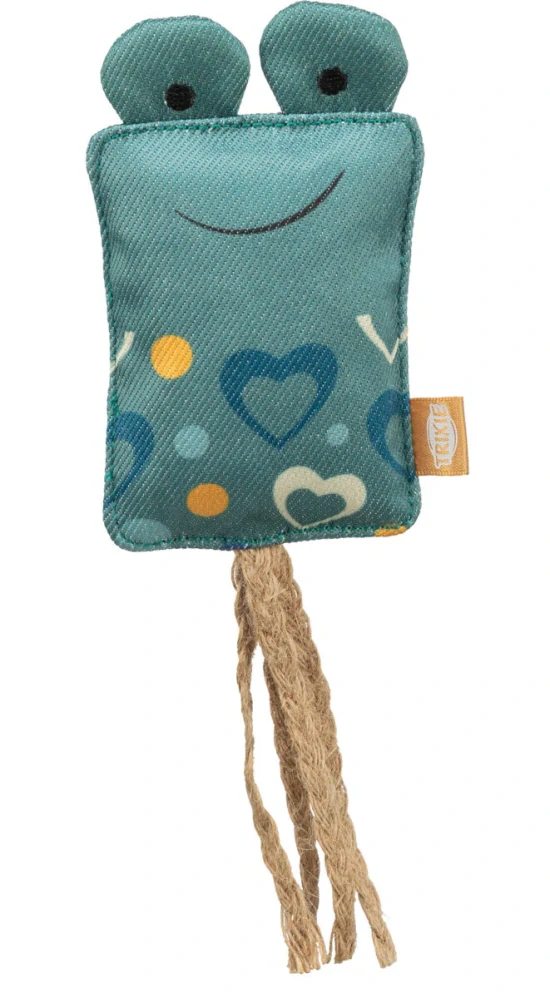 TRIXIE Hrací polštářek se zvířecím obličejemt, šustící,  10 cm, polyester