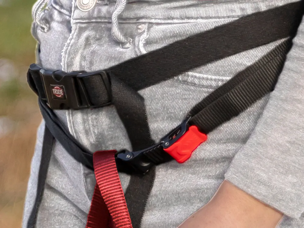 TRIXIE ROLLTOP 2v1, multifunkční batoh i ledvinka, bavlna/polyester, rezavá