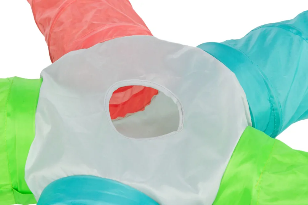 TRIXIE Hrací tunel HVĚZDA pro králíčky, morčata, 5 × ø 18 cm/47 cm, 6 východů, polyester