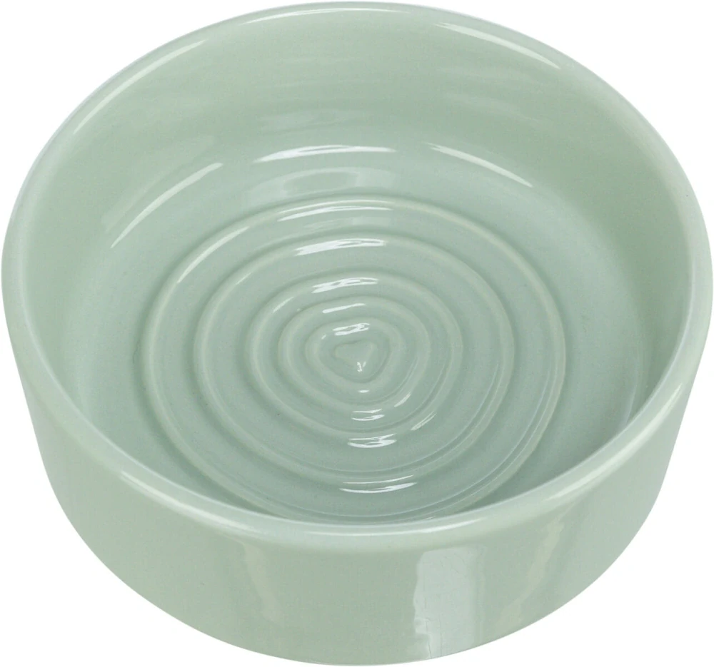 TRIXIE Keramická miska Viviana s letokruhy a srdíčkem, šalvěj 1,4 l/ ø 20 cm