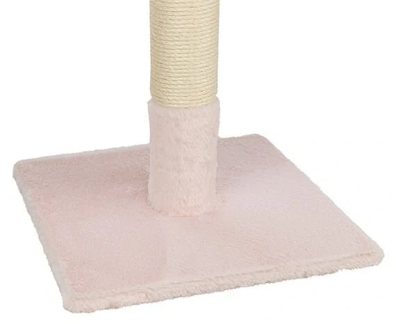 TRIXIE Škrabací sloupek BEANA, 69 cm, králičí plyš, světlerůžová