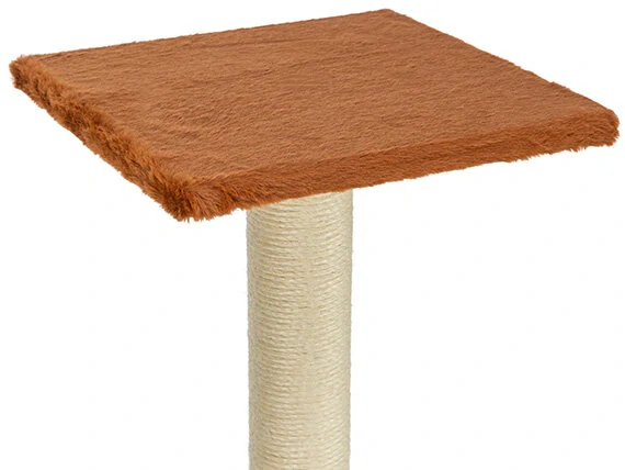 TRIXIE Škrabací sloupek BEANA, 69 cm, králičí plyš, rezavá