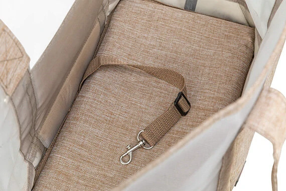 TRIXIE Transportní síťovaná taška MARY, 53 x 30 x 20 cm, nosnost 6 kg, písková