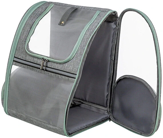 TRIXIE Transportní batoh CHLOE, 39 x 43 x 27 cm, do 8 kg, světlešedá