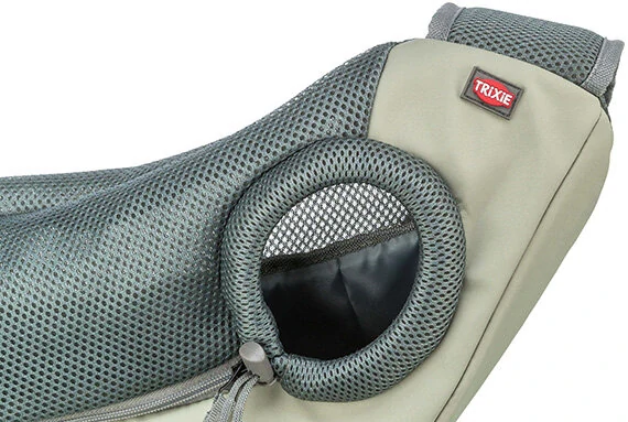 TRIXIE Front Sling Carrier - přední nosítko/taška, 50 x 25 x 18 cm, světlezelená/šedá (max. 5kg)