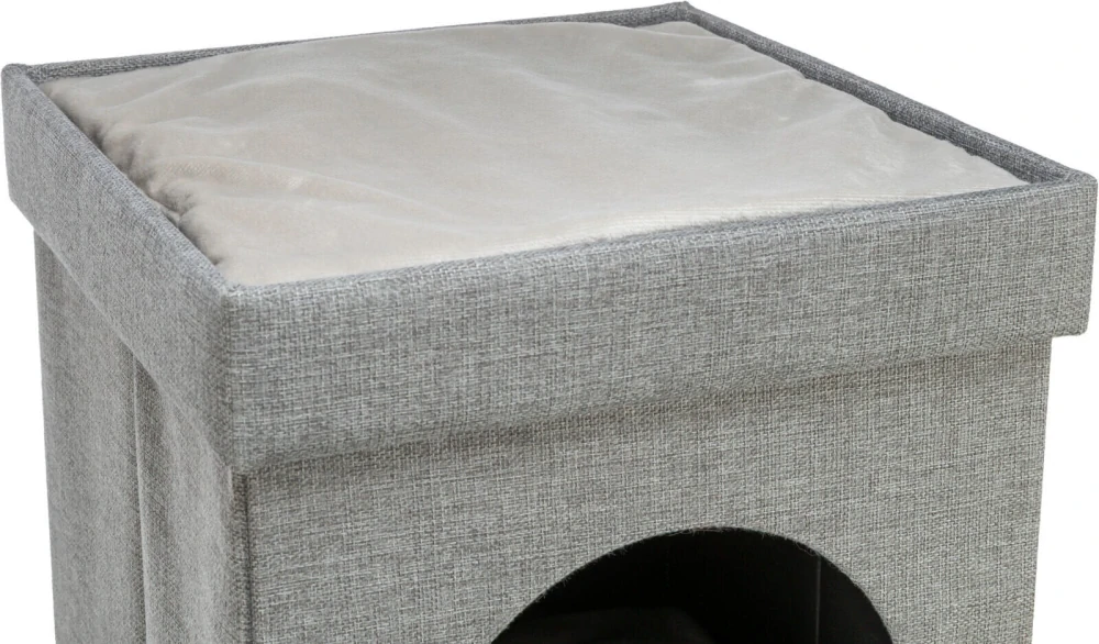 TRIXIE Jeskyně KIMY skládací, 2 patra, 76 x 72 x 37 cm, světle šedá