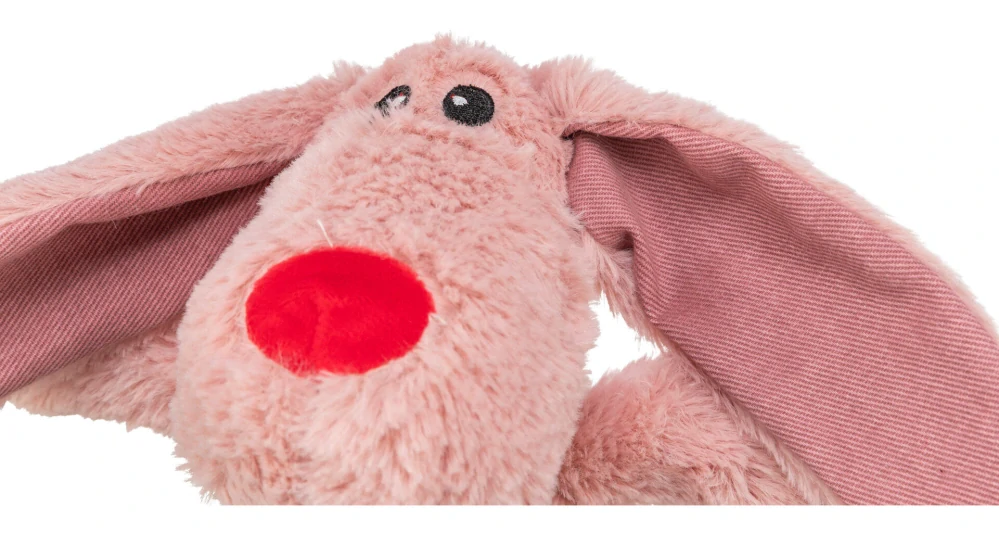 TRIXIE Dog VALENTINE, plyšový pes s dlouhýma ušima 28 cm, růžová - LIMITOVANÁ NABÍDKA
