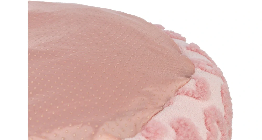 TRIXIE Pelech HEARTS se srdíčky, kulatý s okrajem, 50 cm, růžová - LIMITOVANÁ NABÍDKA