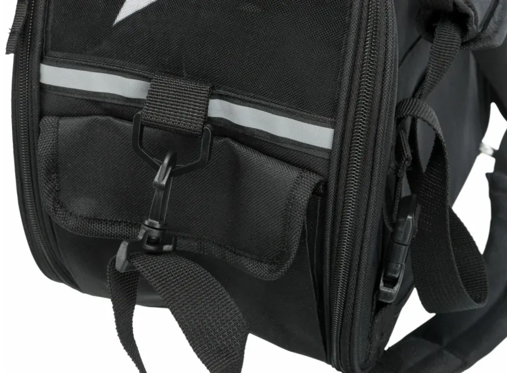 TRIXIE Transportní taška MADISON, 19 x 28 x 42cm, černá (max. 5kg)