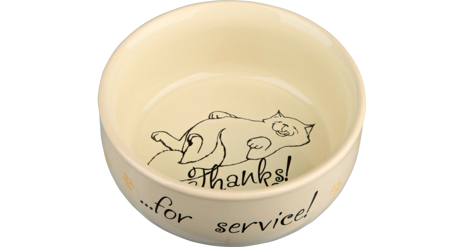 TRIXIE Keramická miska barevná s ležící kočkou 300ml/11cm