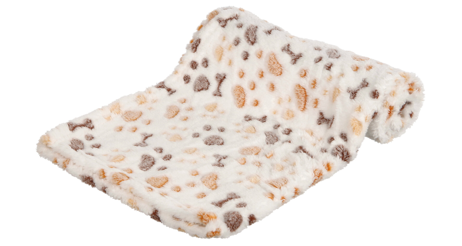 TRIXIE Flísová deka LINGO, bílo/béžová 150 x 100cm