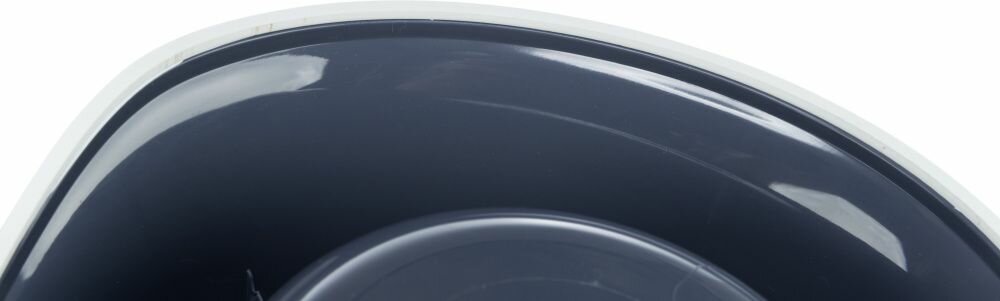 TRIXIE Plastová miska proti vyhazování potravy, gumový kroužek,  0.35 l/ø 18 cm, modrá - DOPRODEJ