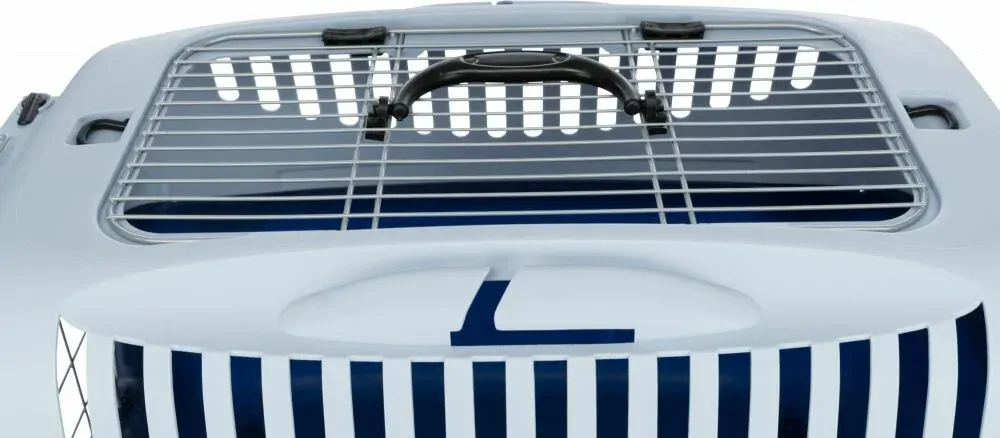 TRIXIE Transport.box CAPRI III otvír.střecha 40x38x61cm (max. 12kg) tmavěmodrá/světlemodrá