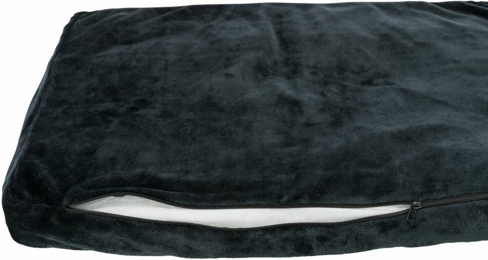 TRIXIE Obdelníkový polštář JIMMY černý s tlapkami 120 x 80cm