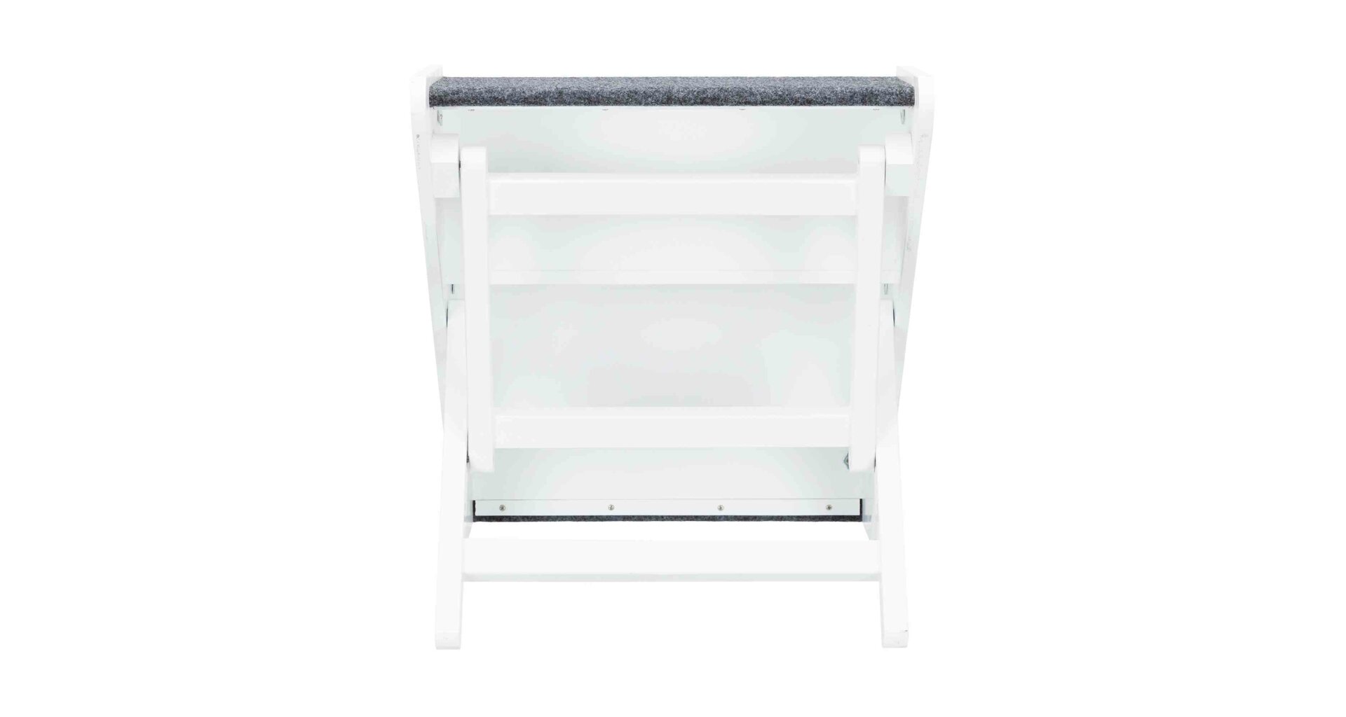 TRIXIE Dřevěné schody s plstěným vzhledem,nastavitelné 40x67cm bílé