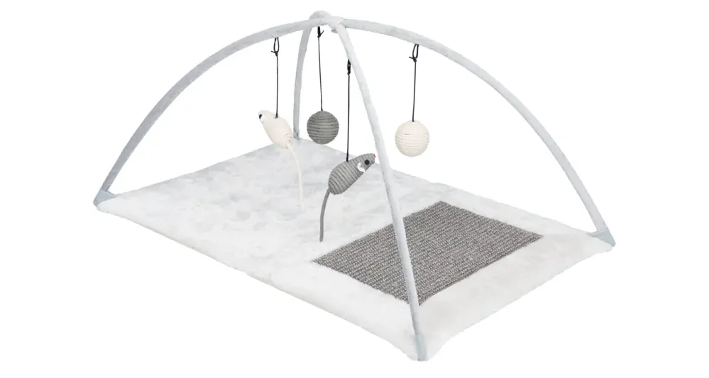 TRIXIE Hřiště, škrabací podložka s hračkou na pružině 60x33x42cm