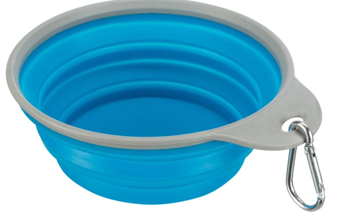 TRIXIE Cestovní silikonová miska s pevným okrajem 0,5 l/14 cm