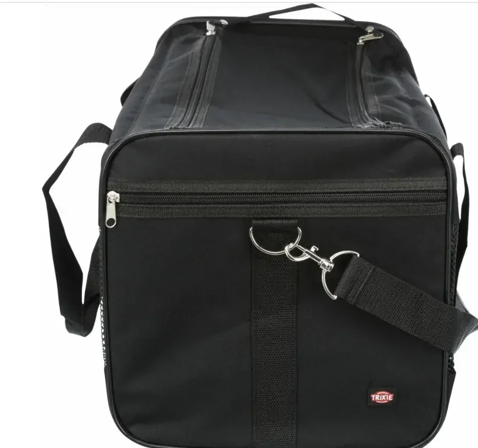 TRIXIE Nylonová přepravní taška velká RYAN  30 x 30 x 54 cm (max. 10kg), černá