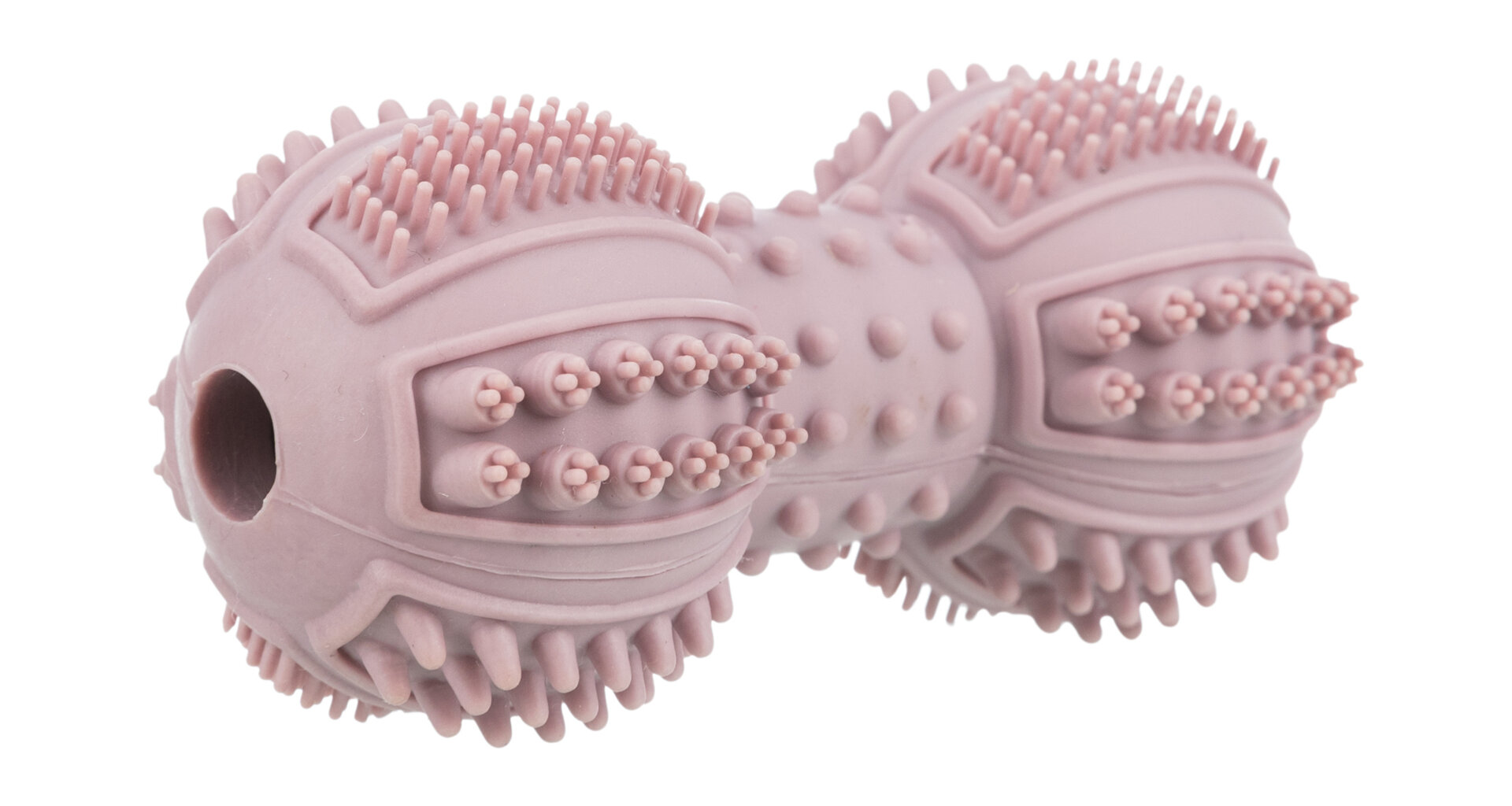 TRIXIE DentaFun činka přírodní tvrdá guma, různobarevná 9 cm