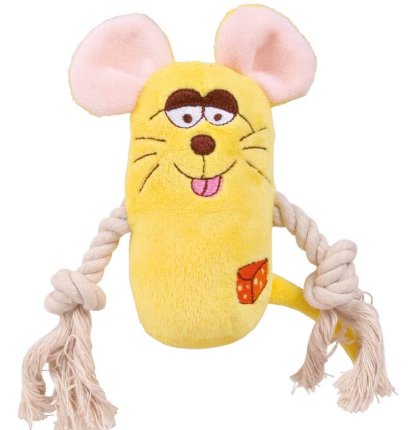 TRIXIE Plyšové zvířátko s bavlněnými uzlíky, různé druhy 13 cm