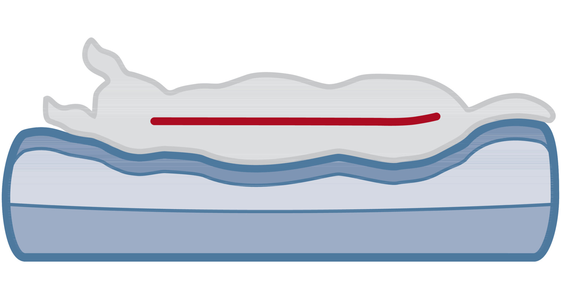 TRIXIE Vital pohovka Bendson tmavě šedá/světle šedá 75 x 60cm