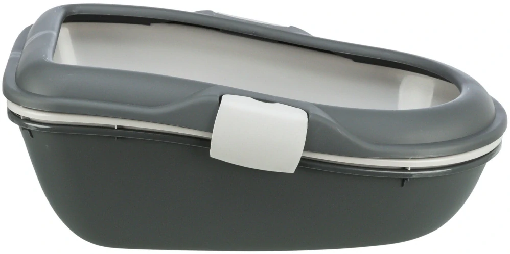 TRIXIE WC BERTO - dvojitá nádoba se sítem 59x39x22 cm, - tmavě šedá/ sv.šedá