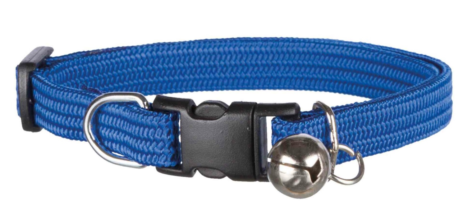 TRIXIE Nylonový elastický obojek pro kočku s rolničkou