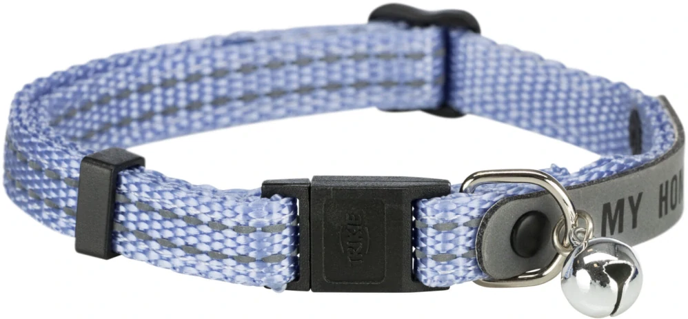 TRIXIE Nylonový obojek pro kočku, s adresou, reflexní, různé barvy