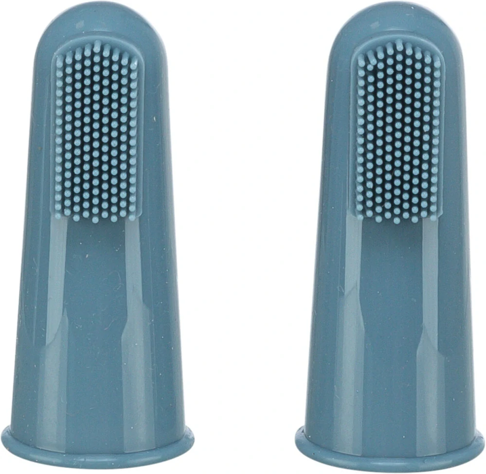 TRIXIE Sada silikonových zubních kartáčků na prst, 6cm, 2ks