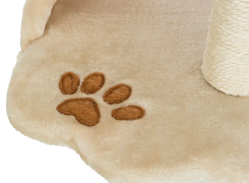 TRIXIE Škrábadlo VITORIA 43cm prolézací kruh + válec s odpočívadlem,  - béžové