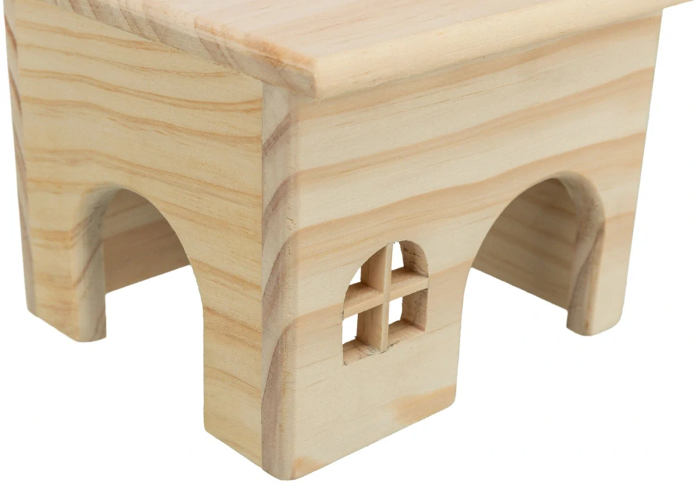 TRIXIE Dřevěný domek s rovnou střechou pro králíky 40 x 20 x 23 cm