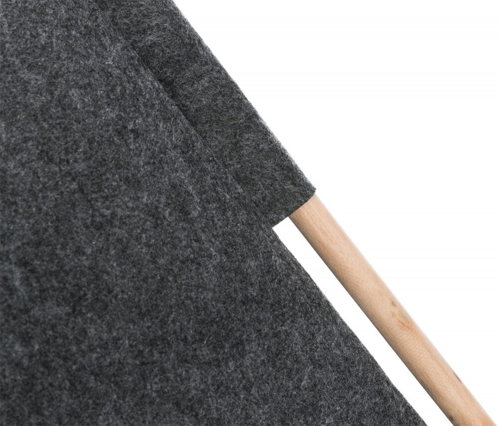 TRIXIE Jeskyňka TIPI, 55 x 65 x 55 cm, plsť, antracit